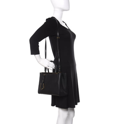 Fendi Vitello Elite Petite 2Jours Tote Black 2 of 9