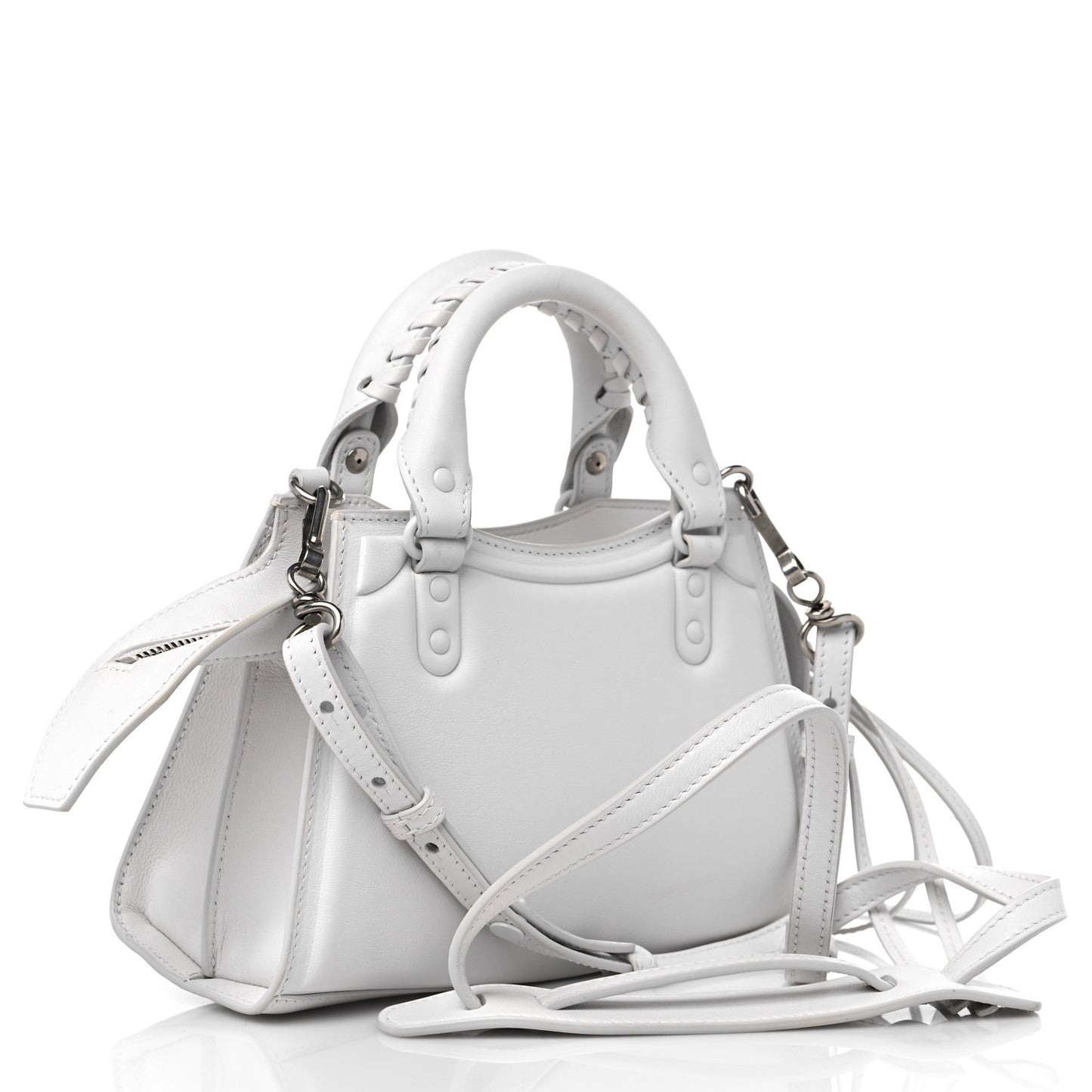 Smooth Calfskin Neo Classic Mini City Chalky White