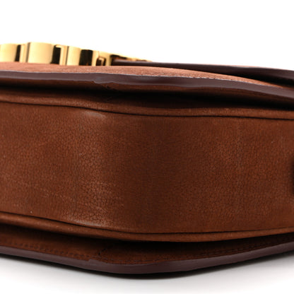 Celine Nubuck Calfskin Teen Triomphe Chestnut 10 of 12