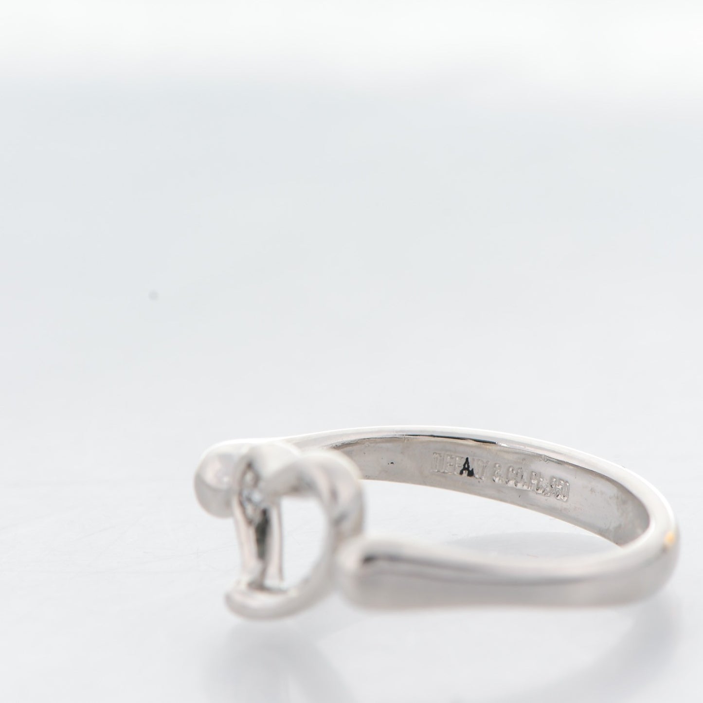 Platinum Diamond Elsa Peretti Open Heart Ring 5