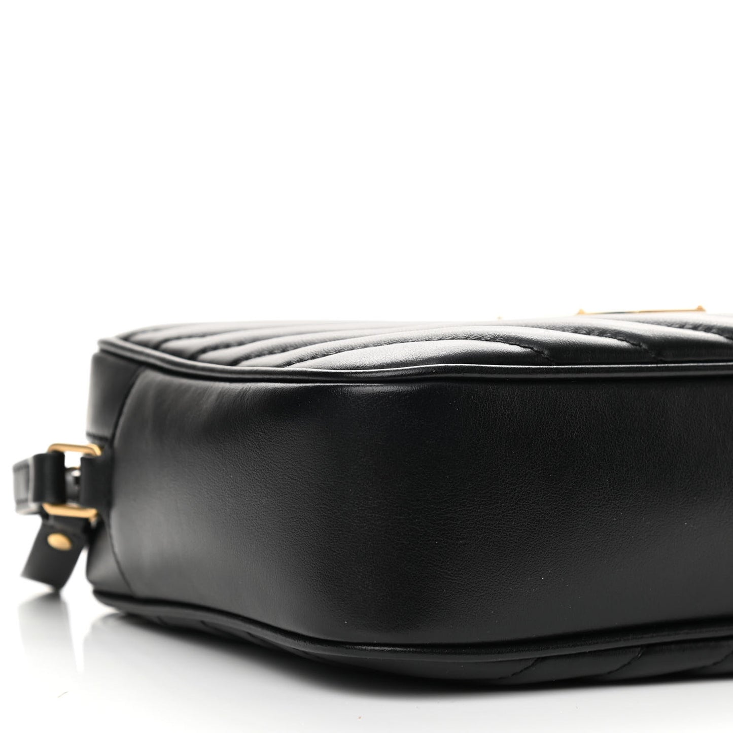 Calfskin Matelasse Monogram Lou Camera Bag Black