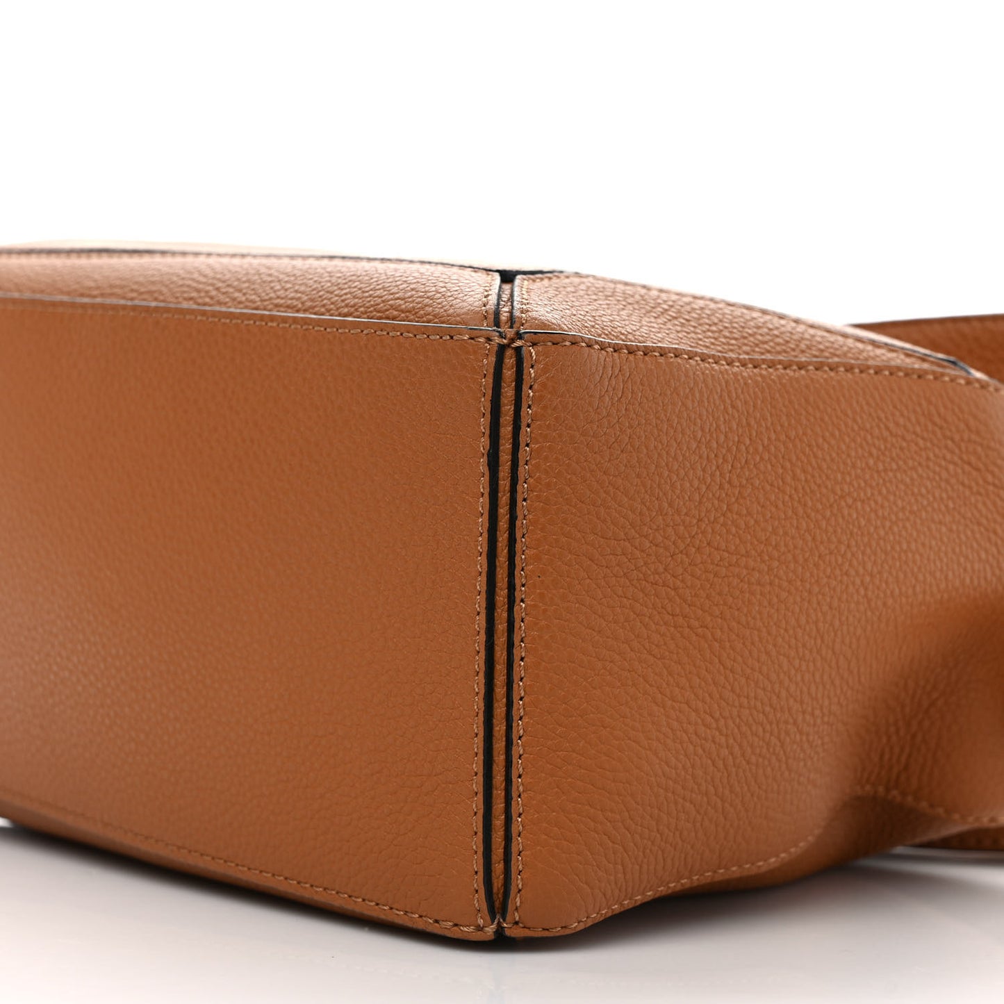 Grained Calfskin Small Puzzle Bag Tan