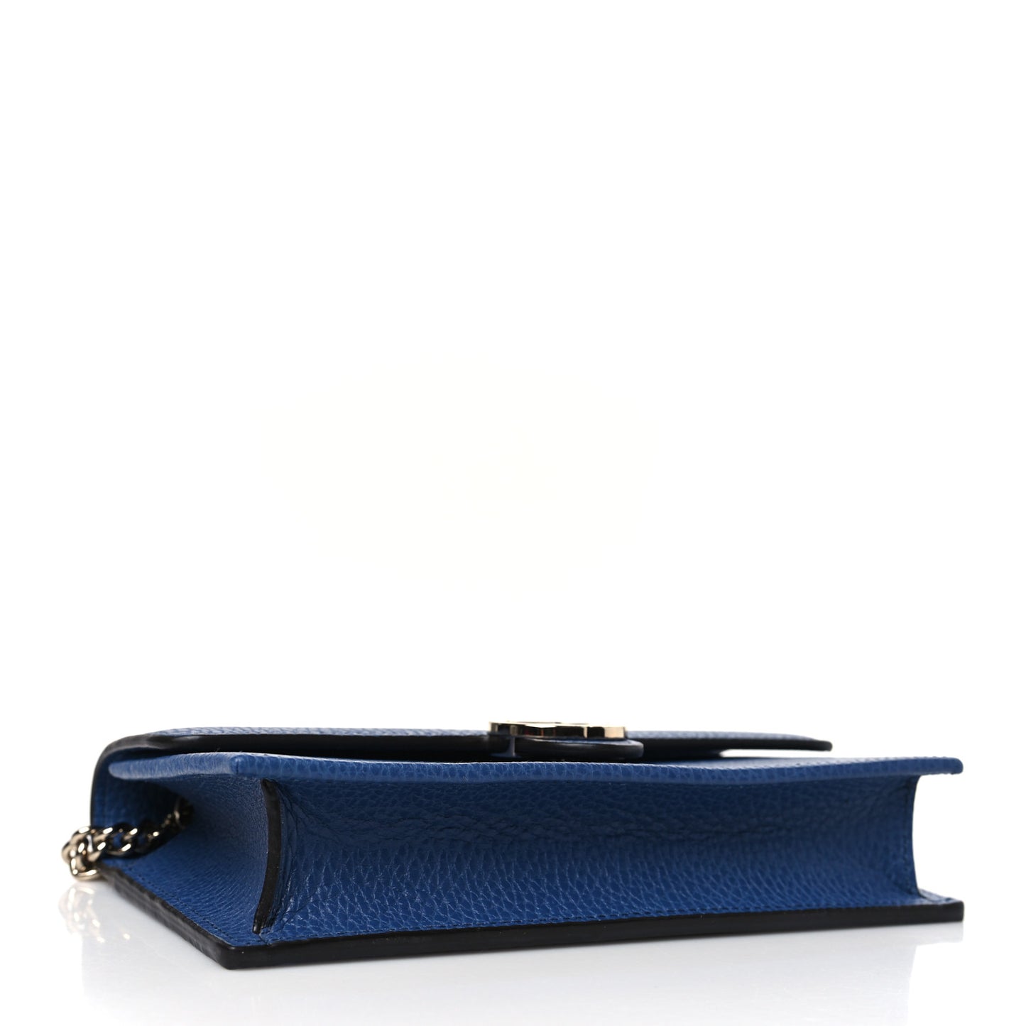 Dollar Calfskin Interlocking G Chain Wallet Caspian