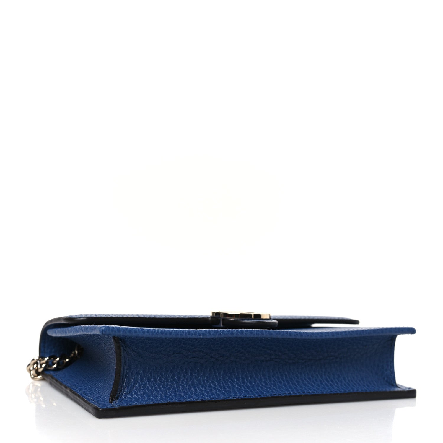 Gucci Dollar Calfskin Interlocking G Chain Wallet Caspian 4 of 8