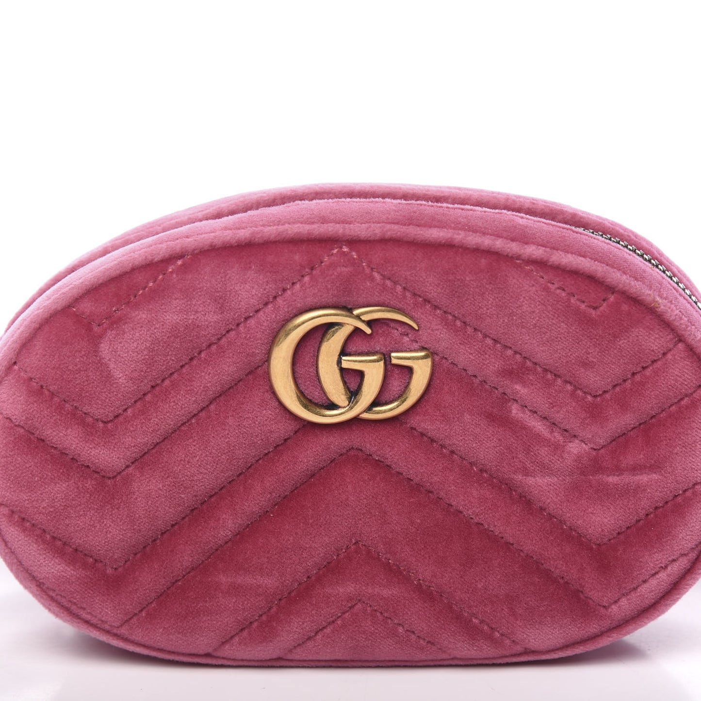 Velvet Matelasse GG Marmont Belt Bag 85 34 Light Raspberry Rose