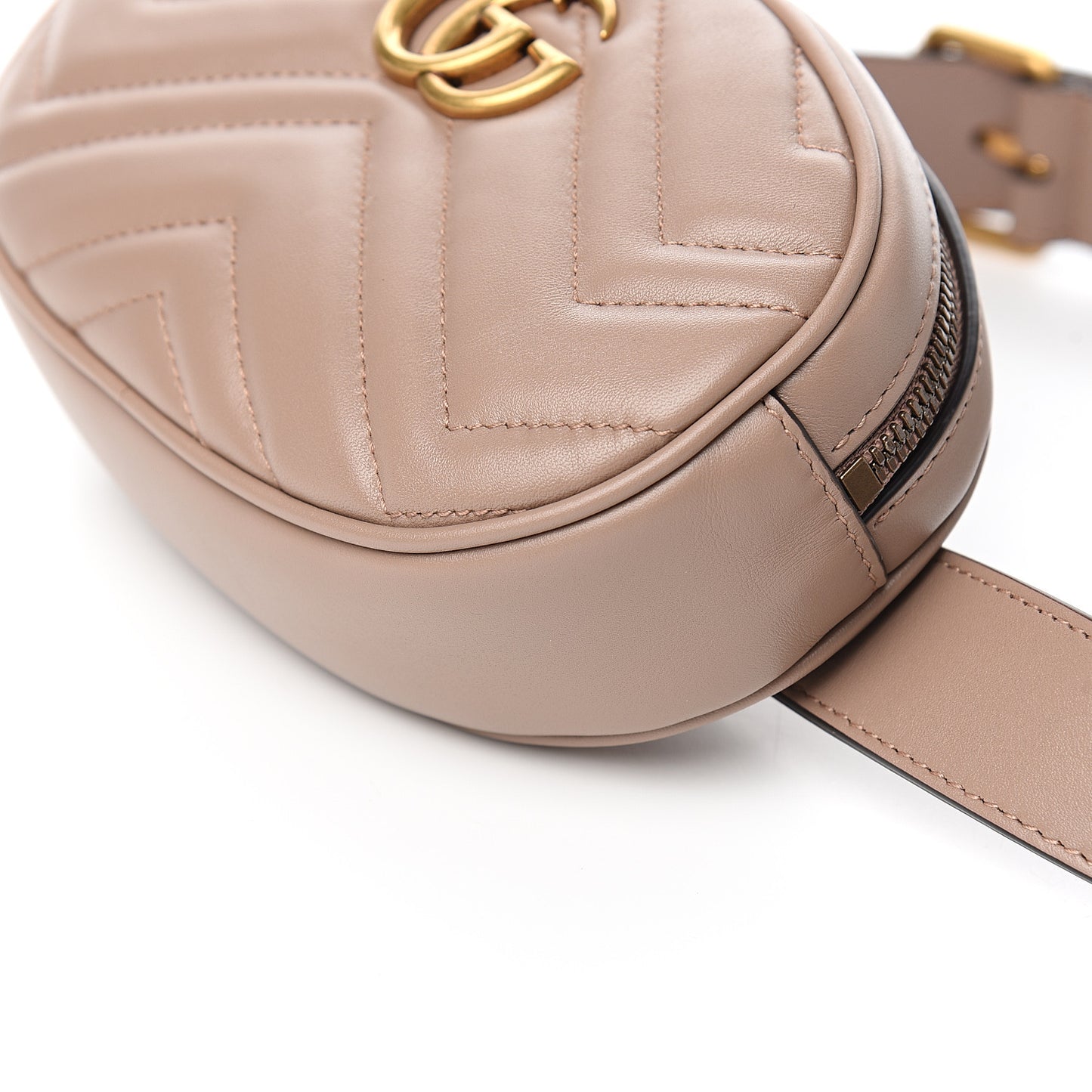 Calfskin Matelasse GG Marmont Belt Bag 75 30 Porcelain Rose