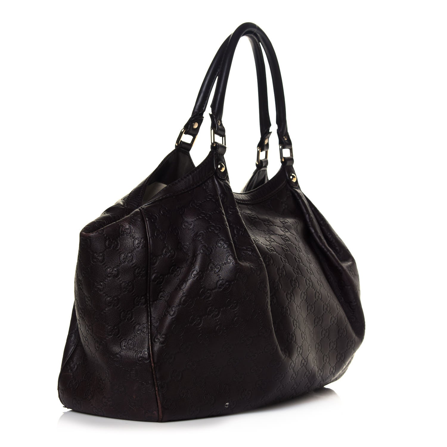 Gucci Guccissima Signature Large Sukey Tote Chocolate 2 of 6