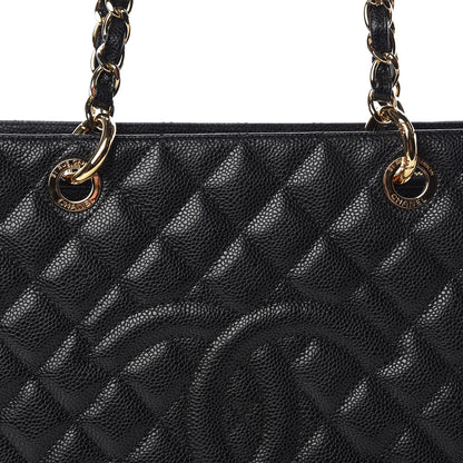 Chanel Caviar Quilted Grand Shopping Tote GST Black 8 of 11