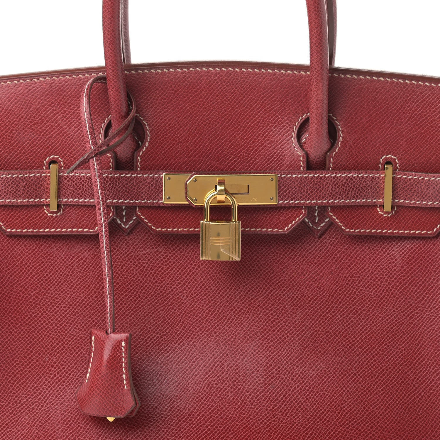 Hermes Veau Lisse Birkin 30 Rouge H 8 of 28