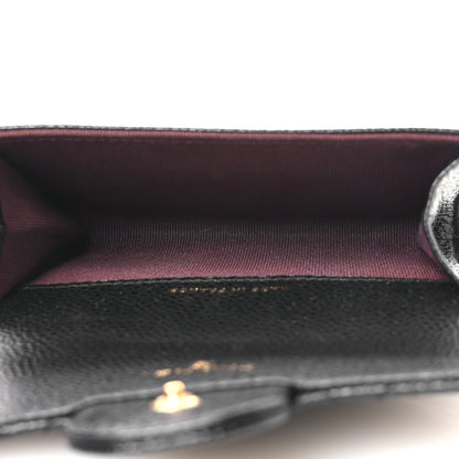 Chanel Caviar Quilted Flap Card Holder Black 5 of 8