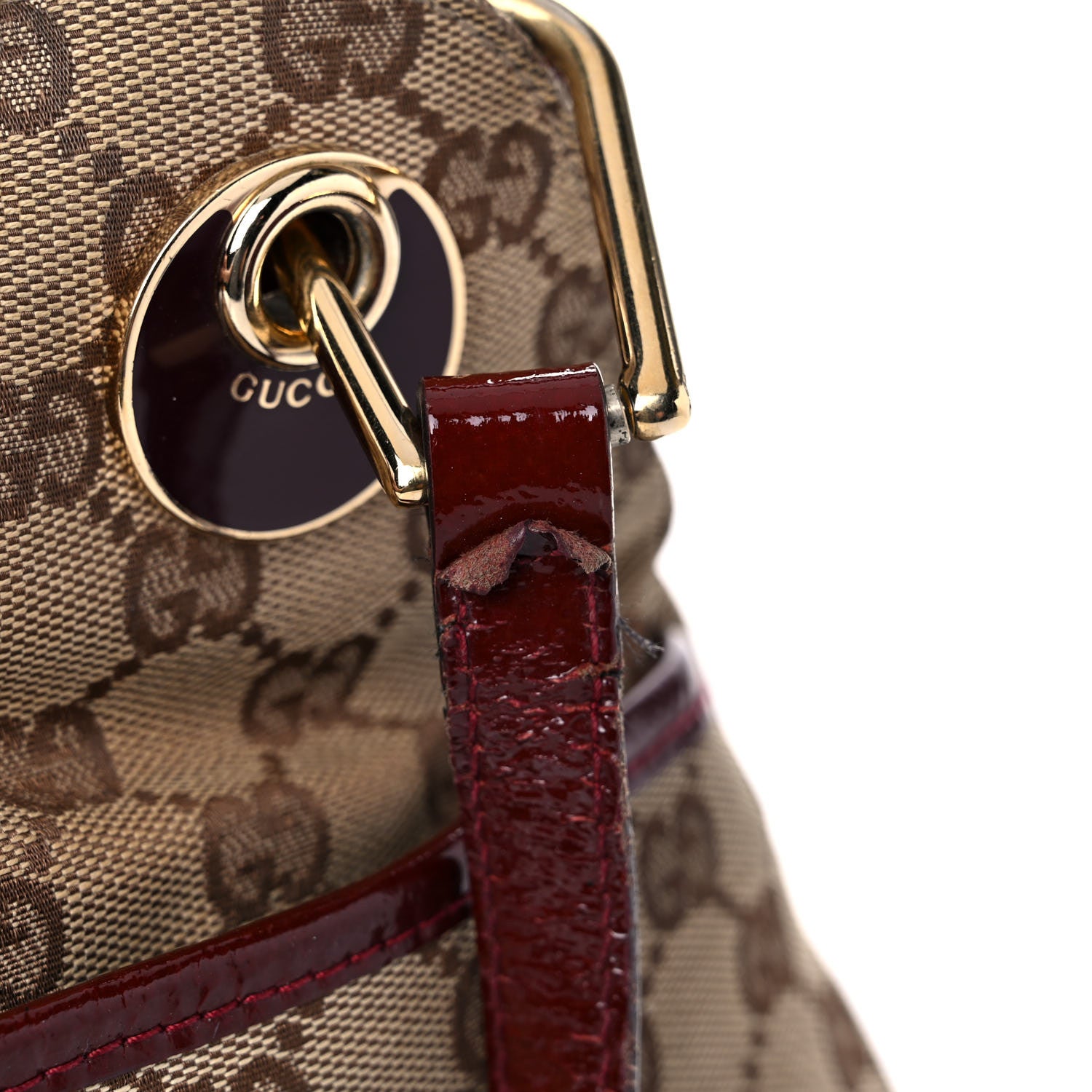 Gucci Monogram Medium Eclipse Shoulder Bag Red 27 of 30