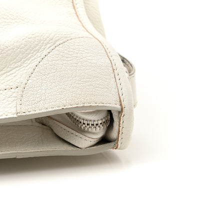 Balenciaga Chevre Silver Metallic Edge Hardware City White 15 of 17