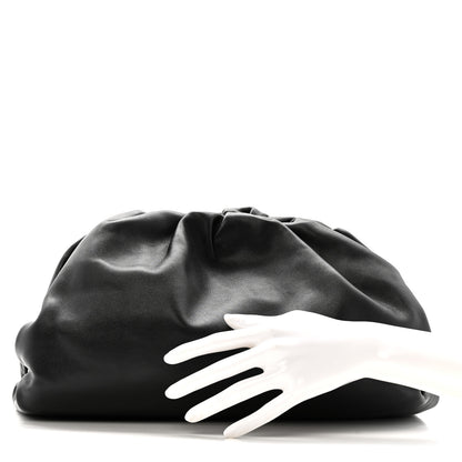 Bottega Veneta Smooth Butter Calf The Pouch Oversized Clutch Black 2 of 9