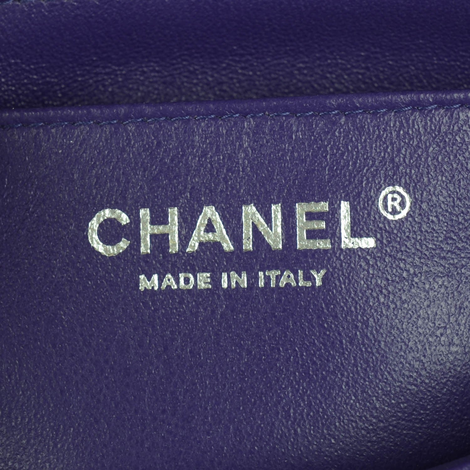Chanel Patent Quilted Mini Rectangular Flap Purple 8 of 9