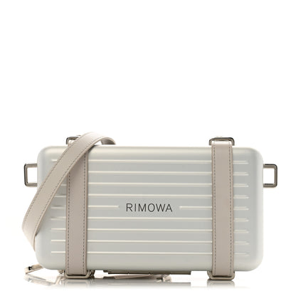 Christian Dior X RIMOWA Aluminum Personal Clutch On Strap Silver 1 of 15