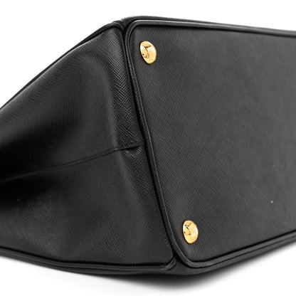 Prada Saffiano Medium Galleria Double Zip Tote Black 9 of 21