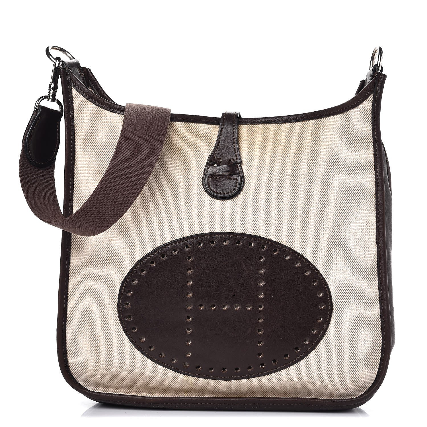 Hermes Toile Natural Barenia Evelyne PM Ecru Ebene 1 of 7