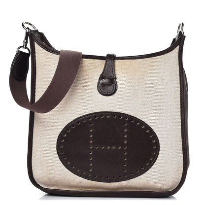 Hermes Toile Natural Barenia Evelyne PM Ecru Ebene 1 of 7