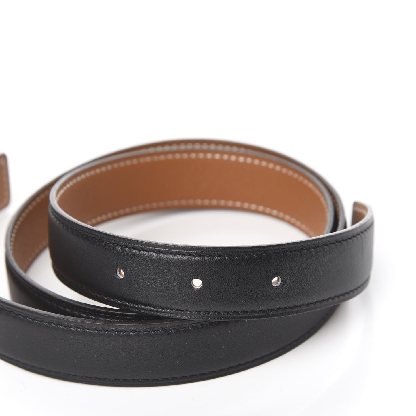 Swift Epsom 24mm Mini Constance H Belt 85 Black Gold