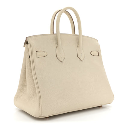 Hermes Togo Birkin 25 Craie 3 of 13