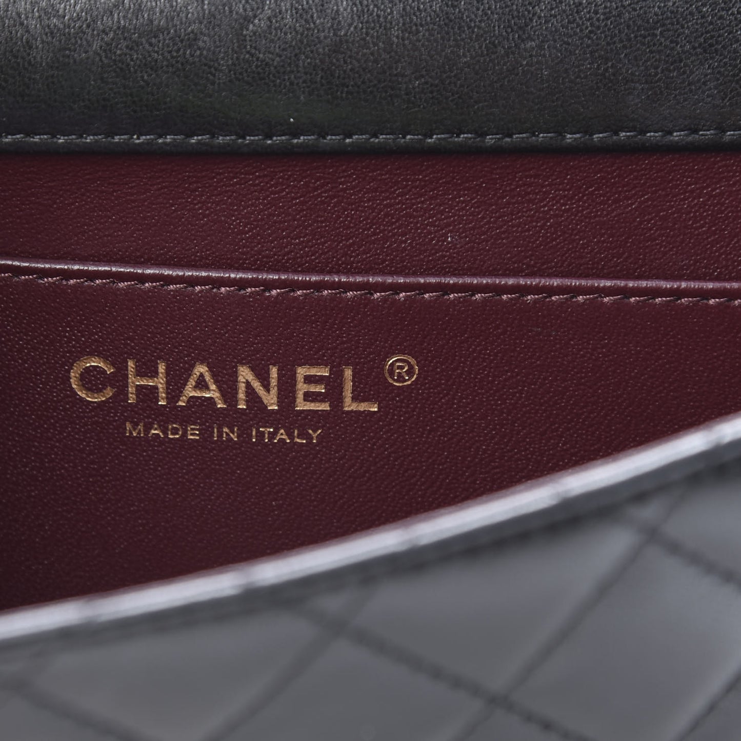 Lambskin Quilted Medium Crossing Times Flap Black