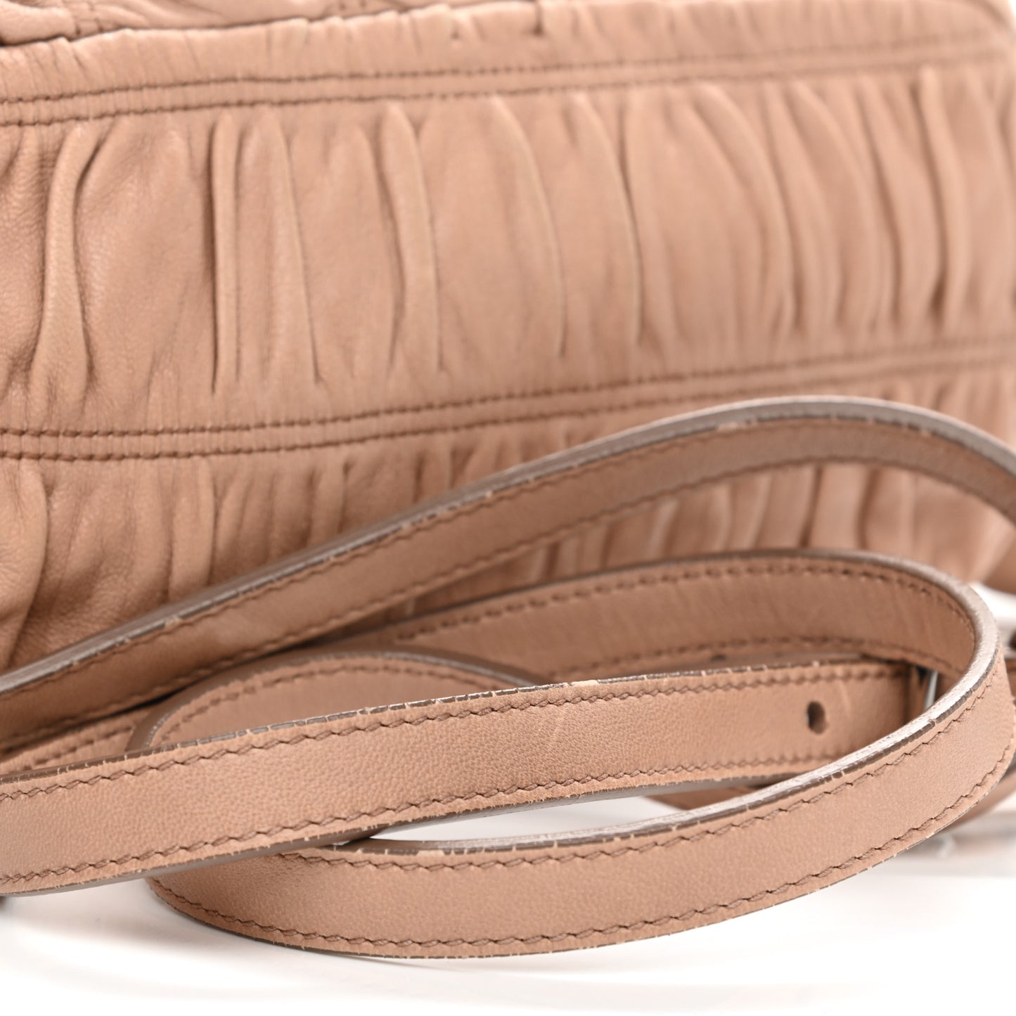 Nappa Gaufre Crossbody Bag Cammeo