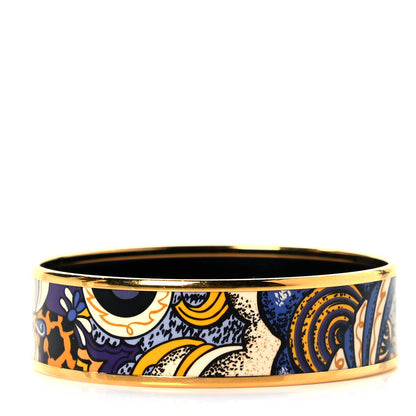 Hermes Enamel Printed Wide L'Ivresse De L'Infini Bracelet 65 3 of 5