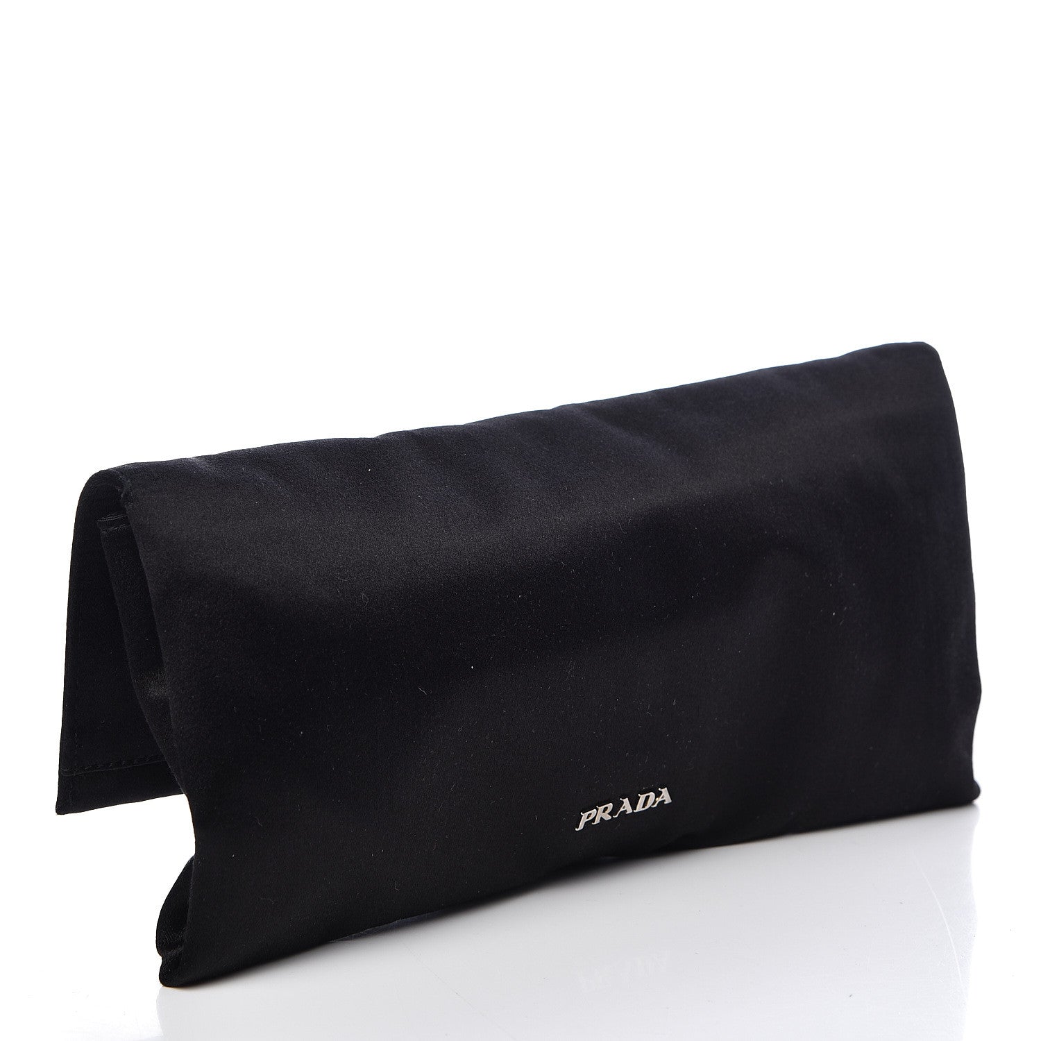Prada Satin Crystal Clutch Black 3 of 10
