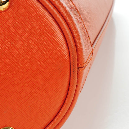 Prada Saffiano Lux Bucket Tote Papaya 8 of 8