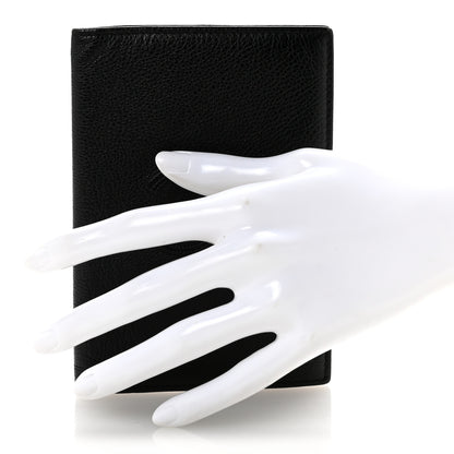 Chanel Grained Calfskin CC Passport Holder Wallet Black 2 of 11