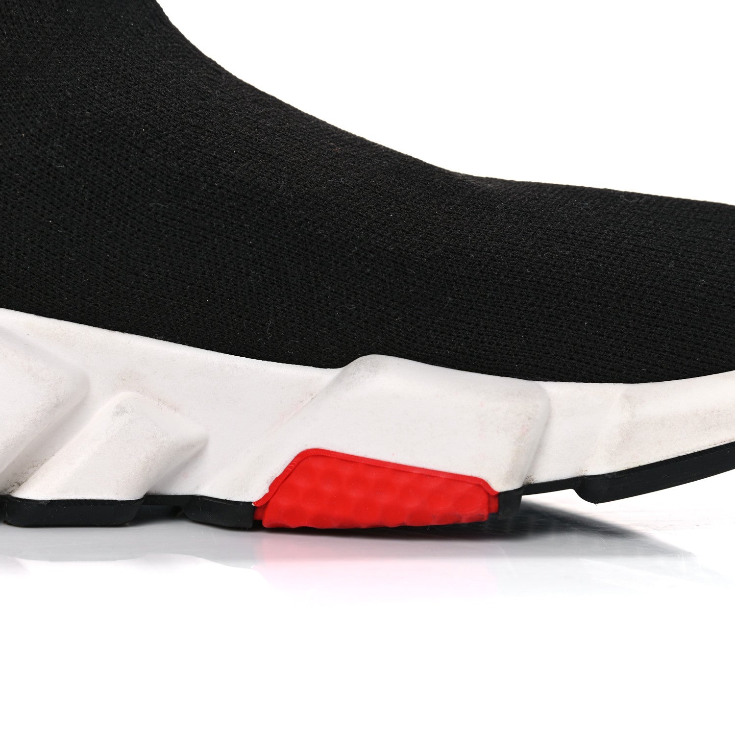 Balenciaga Technical 3D Knit Mens Speed Sneakers 40 Black Red 14 of 18