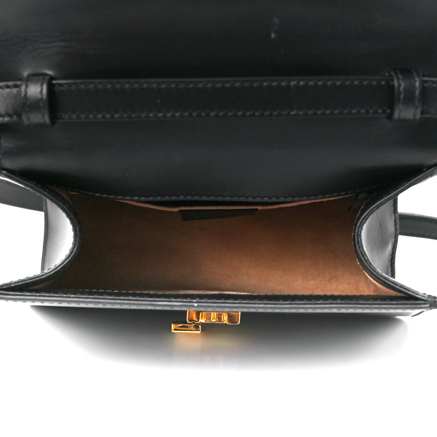 Calfskin Mini Sylvie Top Handle Bag Black