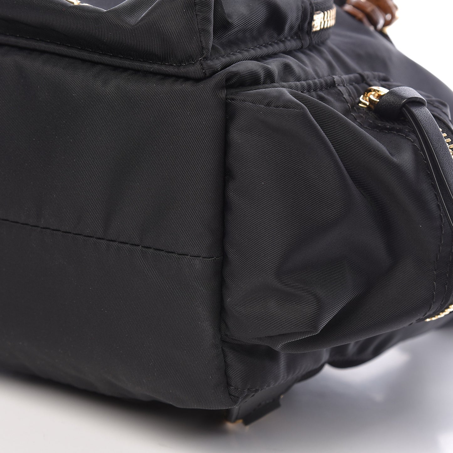 Nylon Small Rucksack Backpack Black