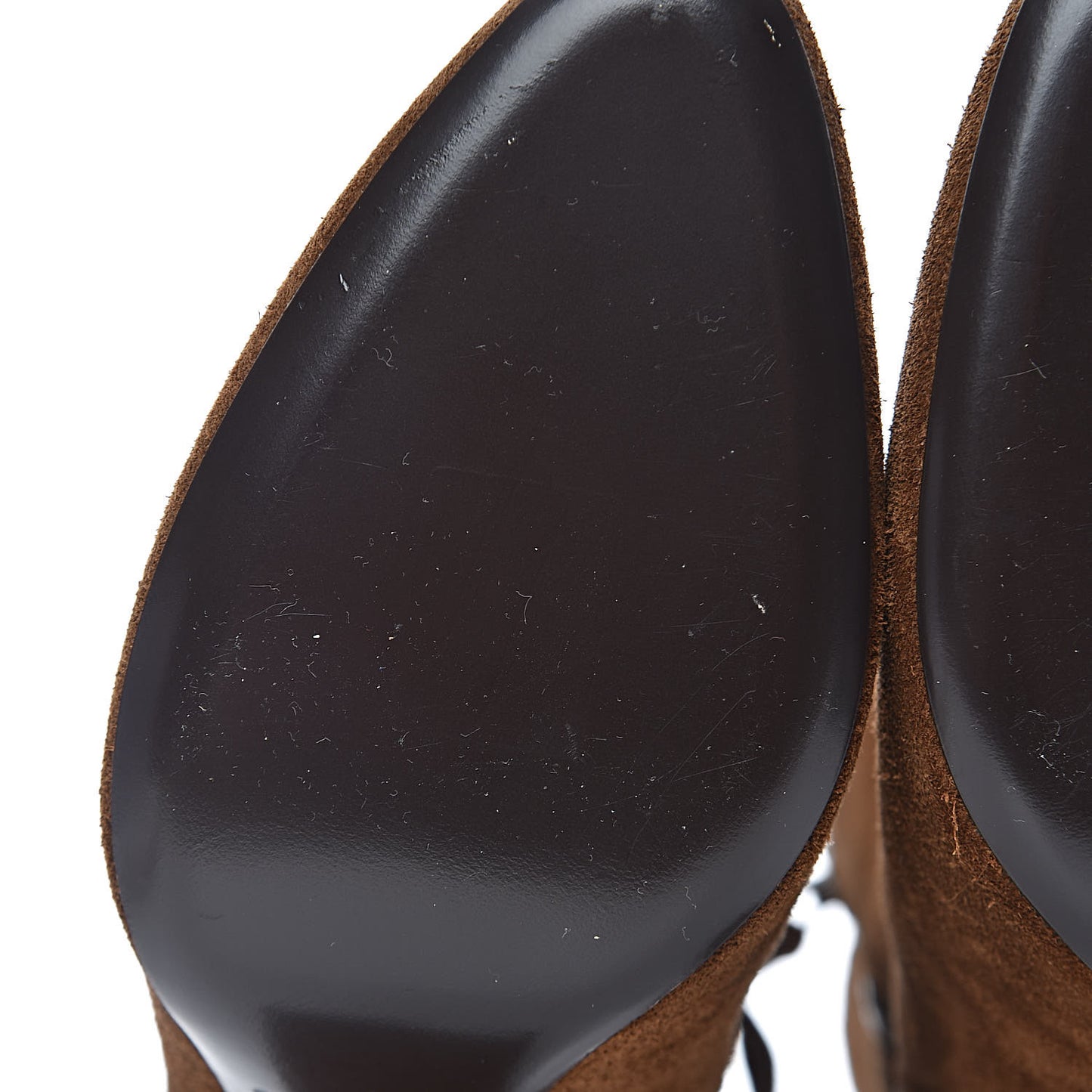 Suede Loulou Ankle 95 Zip Boot 40 Dark Brown