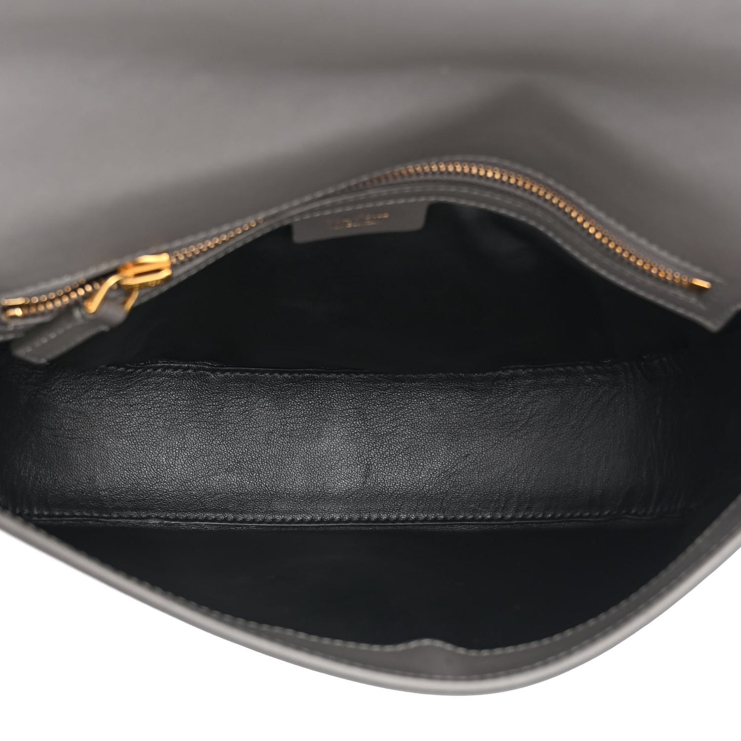 Calfskin Sasha Shoulder Bag Dark Grey