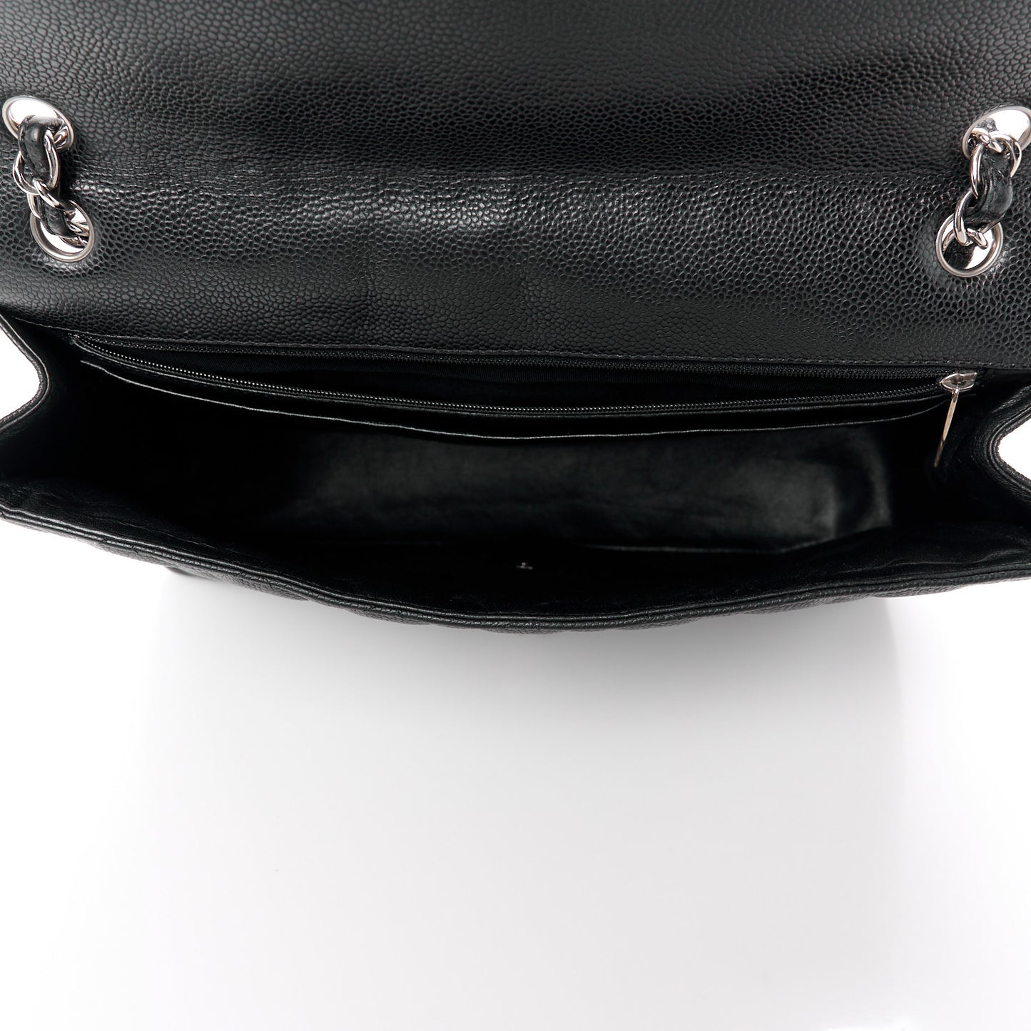 Caviar Quilted Maxi Single Flap Black
