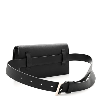 Prada Saffiano Pocket Belt Bag Black 2 of 8