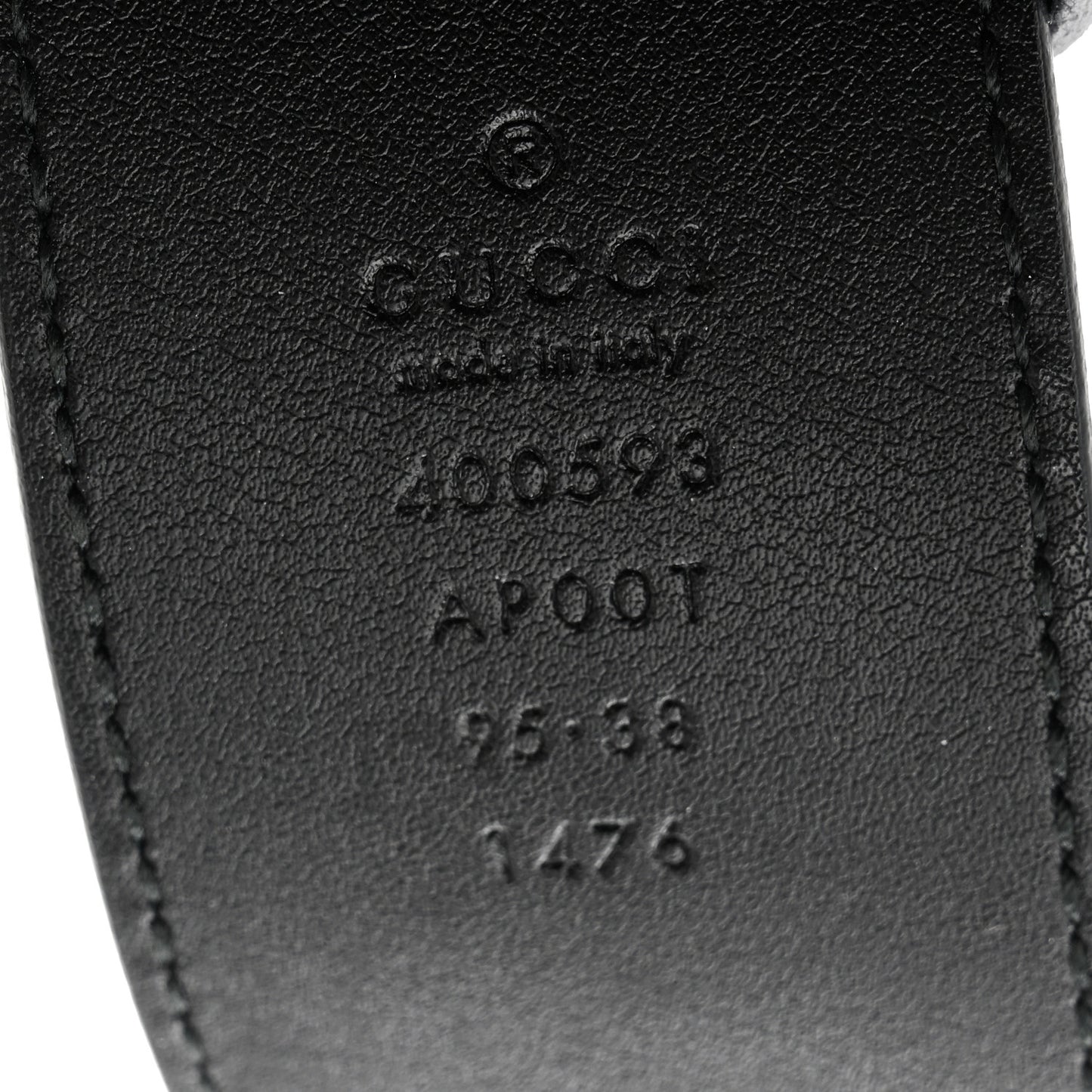 Calfskin Double G 40mm Belt 95 38 Black