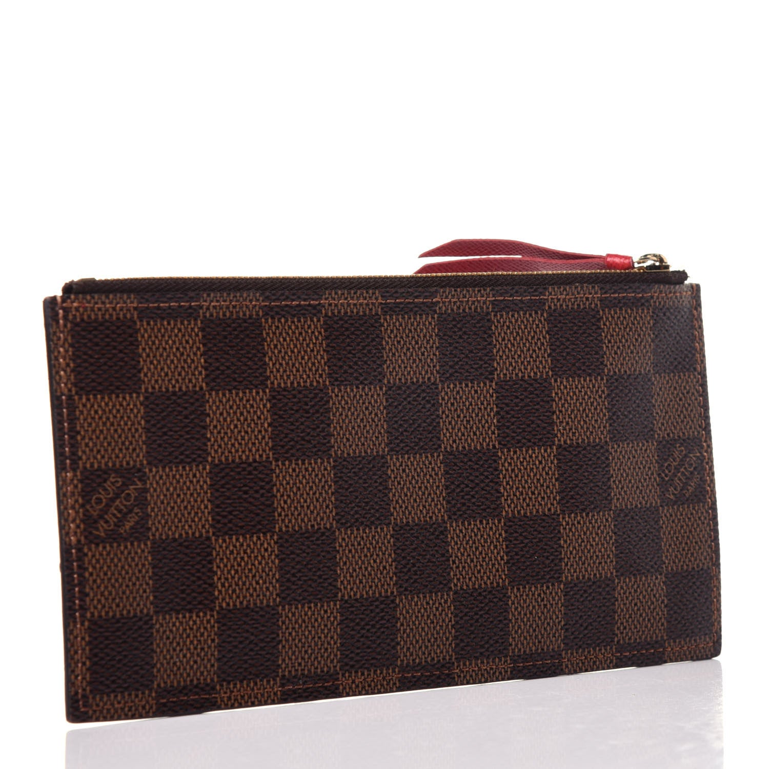 Louis Vuitton Damier Ebene Felicie Chain Wallet Zippered Insert 3 of 10