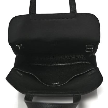 Hermes Taurillon Clemence Halzan 25 Black 5 of 10