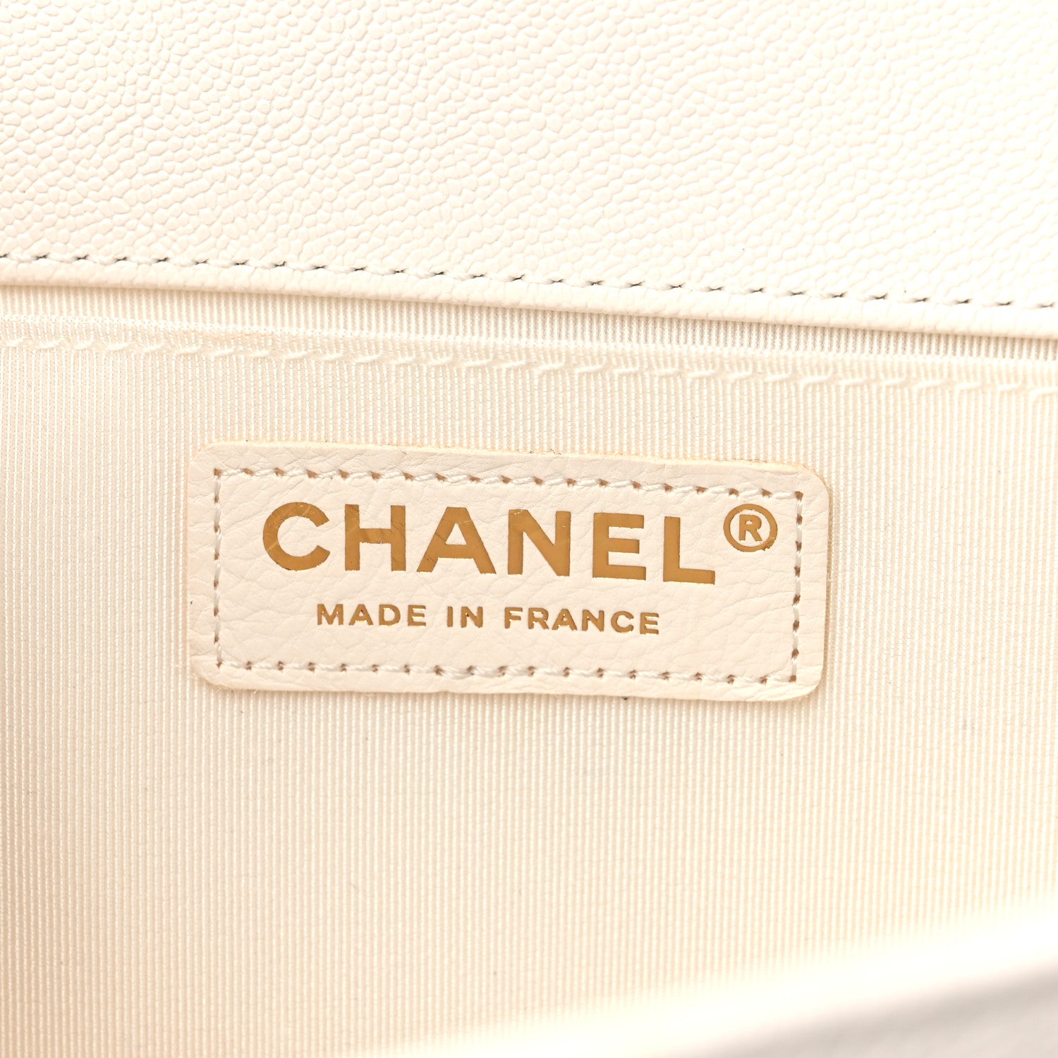 Chanel Caviar Quilted Medium Boy Flap White 6 of 13