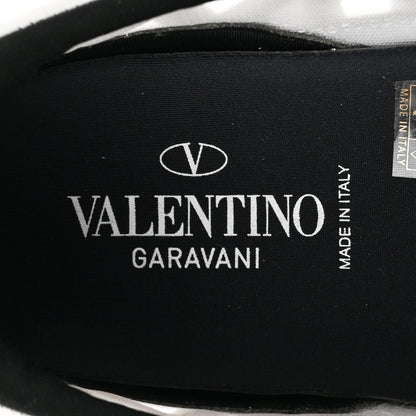Valentino Garavani Suede Neoprene Mesh Womens Ready Go Runner Sneakers 40.5 Light Ivory Black 8 of 10