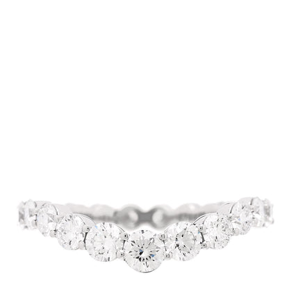 Harry Winston Platinum Diamond Truly Wedding Band Ring 50 5.5 1 of 6
