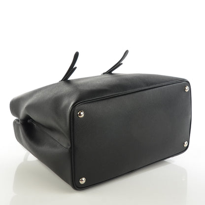 Prada Saffiano Cuir Double Handle Tote Black 4 of 7