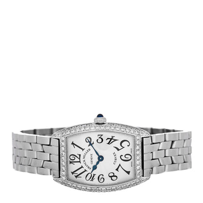 Franck Muller Stainless Steel Diamond Bezel 25mm Cintree Curvex Quartz Watch 1752QZD 2 of 5