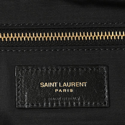 Saint Laurent Lambskin Quilted Maxi Icare Shopping Tote Black 6 of 10