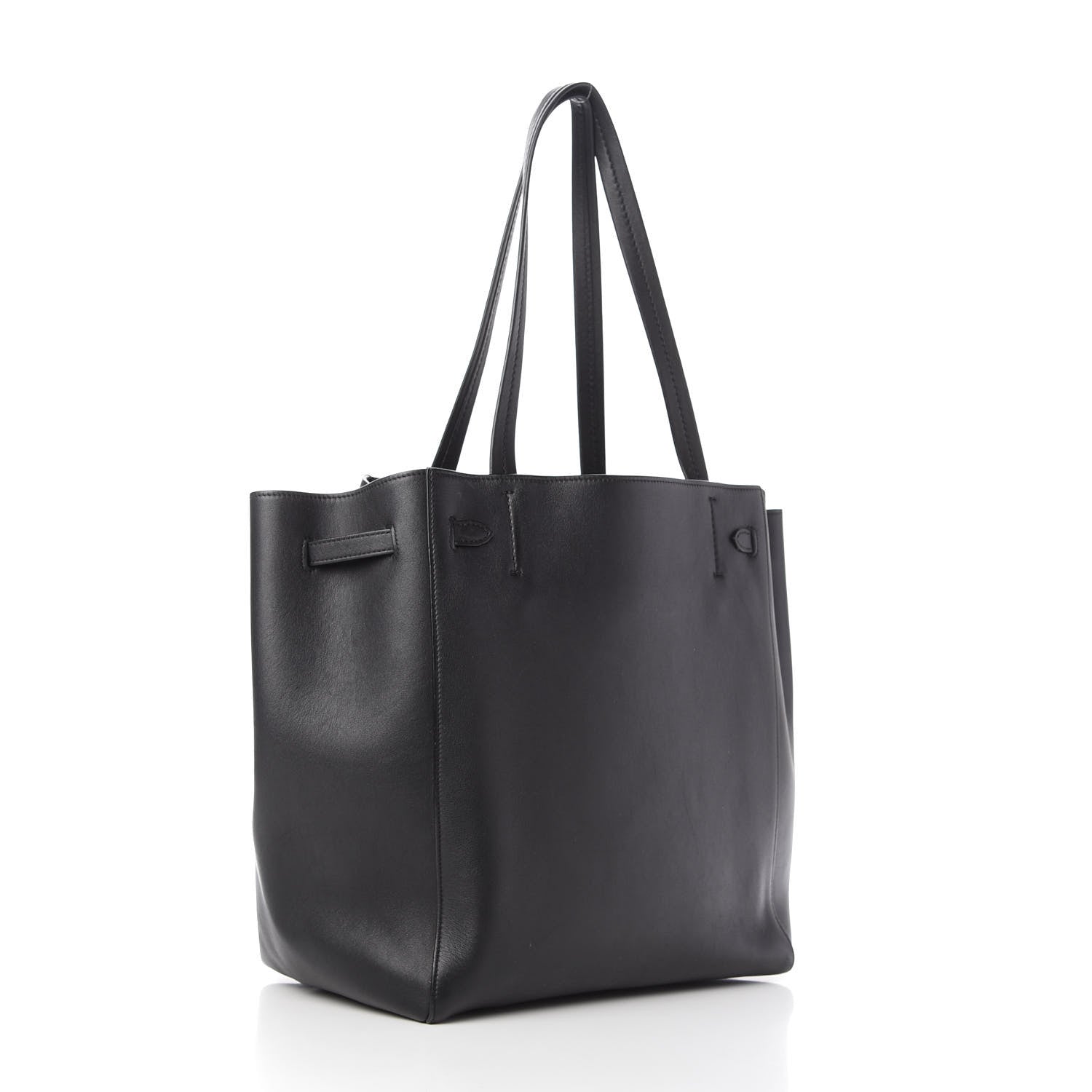 Celine Smooth Calfskin Small Belt Cabas Phantom Black 3 of 9