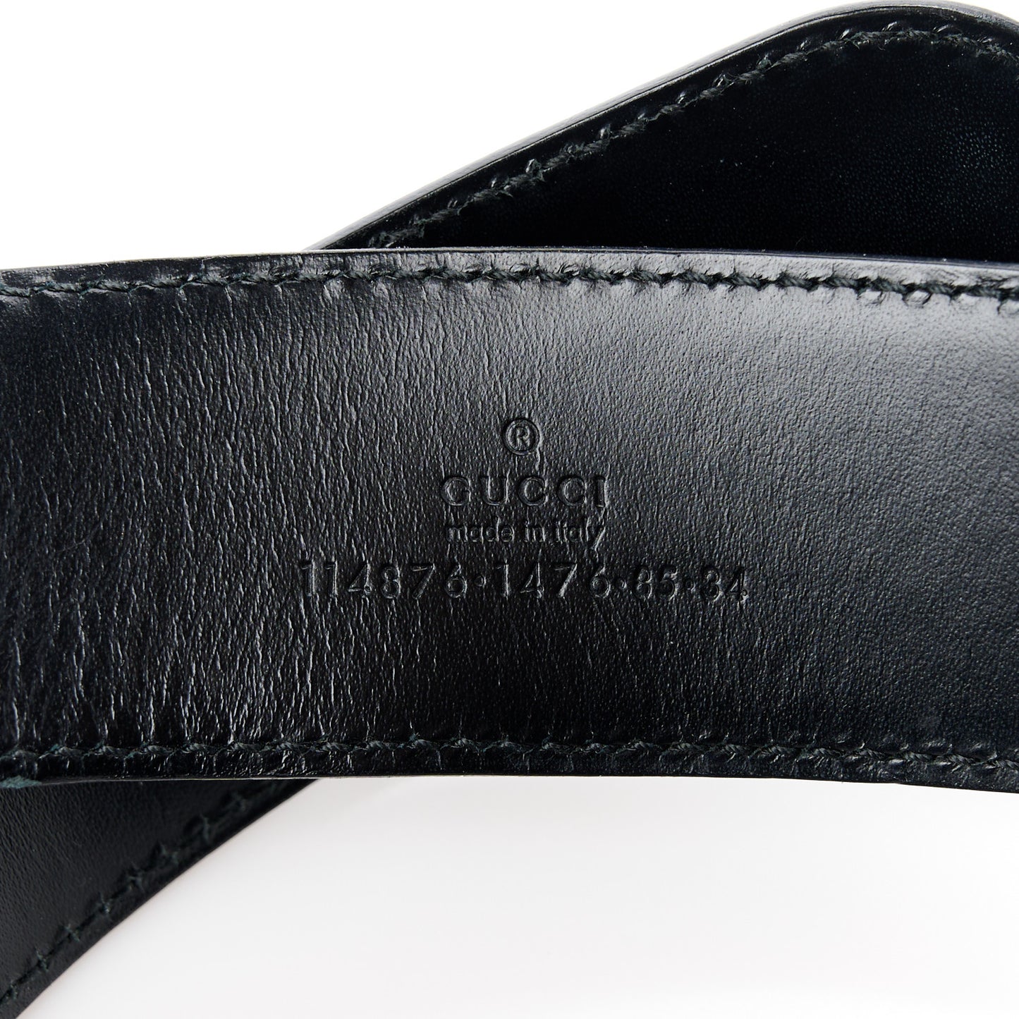 Guccissima Signature Interlocking G 40mm Belt 105/42 Black
