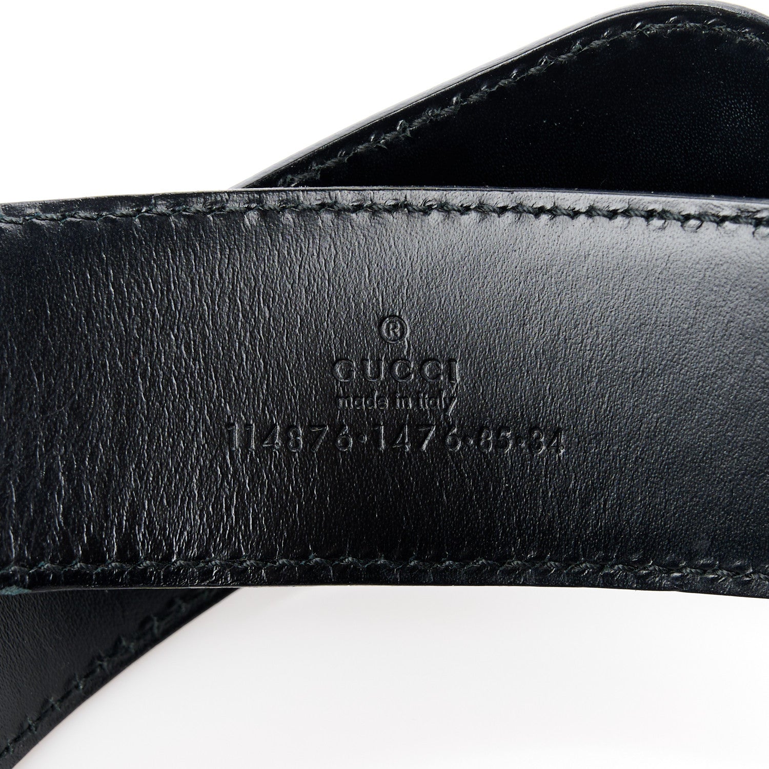 Gucci Guccissima Signature Interlocking G 40mm Belt 105/42 Black 3 of 5