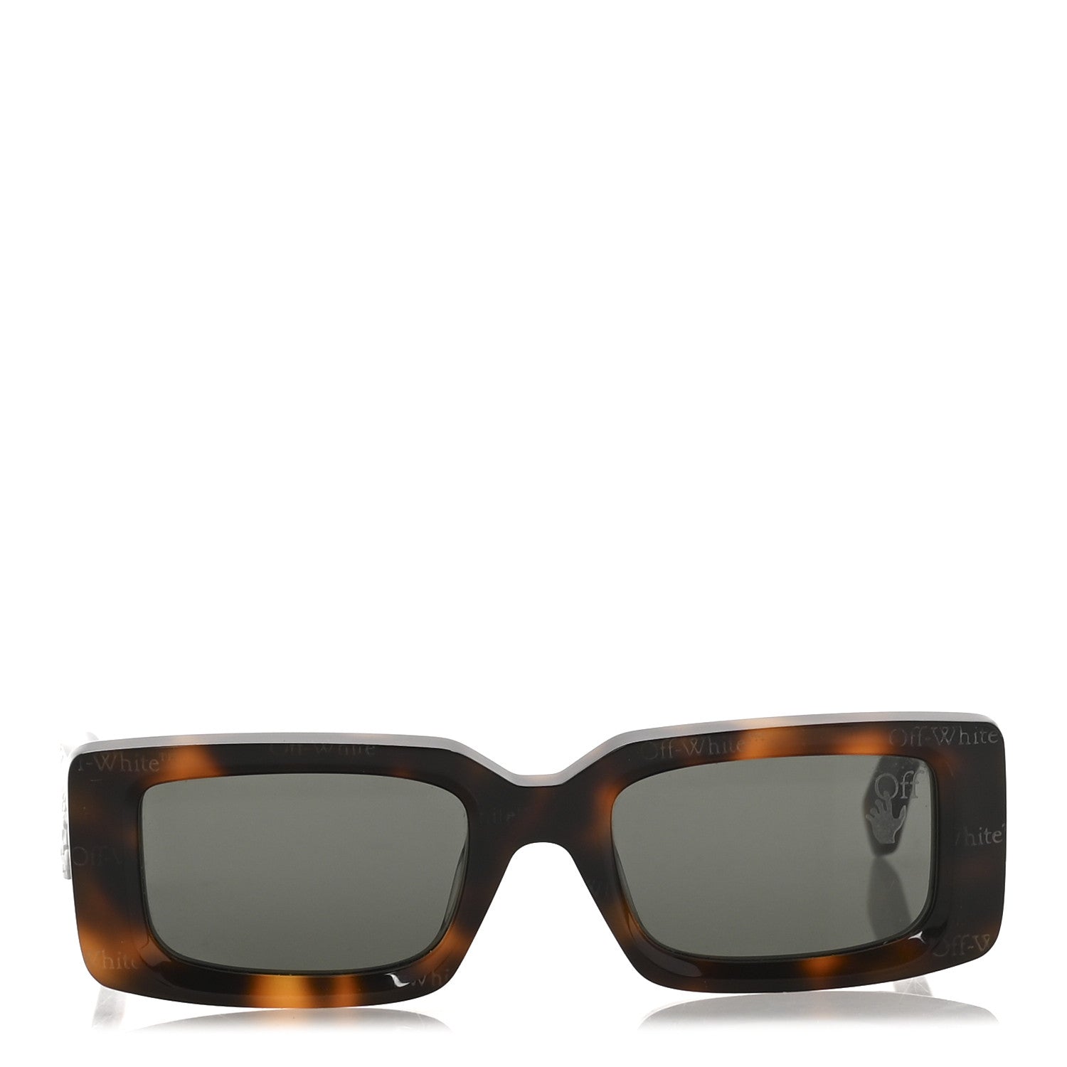 Off-White Acetate Arthur Square Sunglasses OW40004U Tortoise 2 of 7